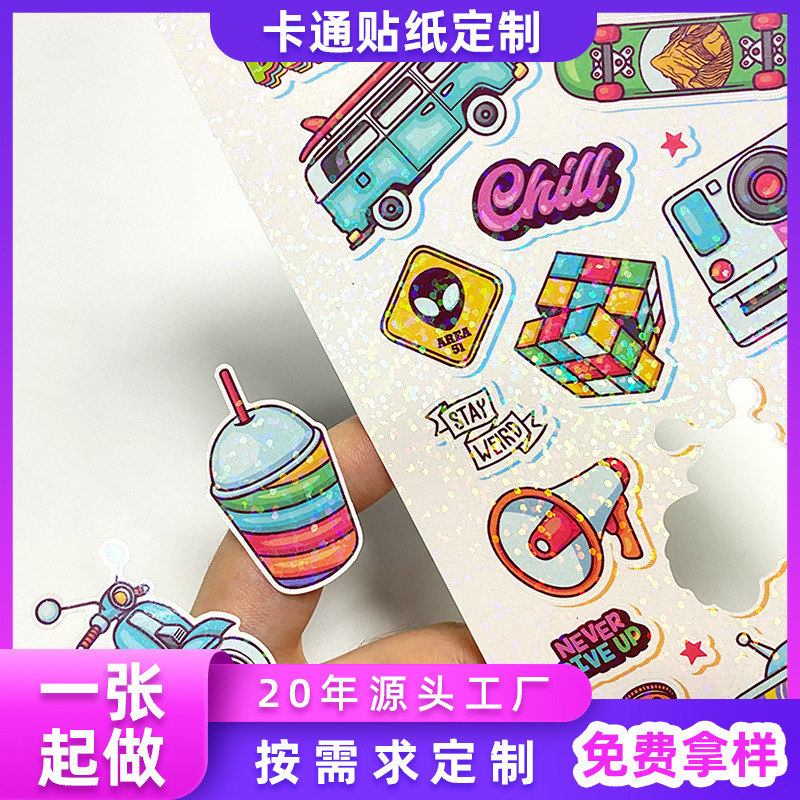 Cái nhãn hiệu chuột túi mới, trong các nhãn hoạt hình, vật liệu diy, các màng đèn flash dễ thương, các nhãn dán được trang trí.