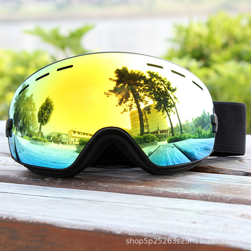 Cross-border bursting skating mirrors close to the mist-proof male and female skating glasses.