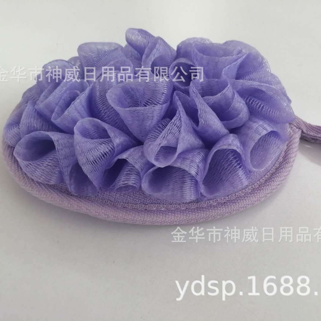 新款沐浴用品椭圆浴花片沐浴用品批发 生产沐浴浴花浴球 厂家供应