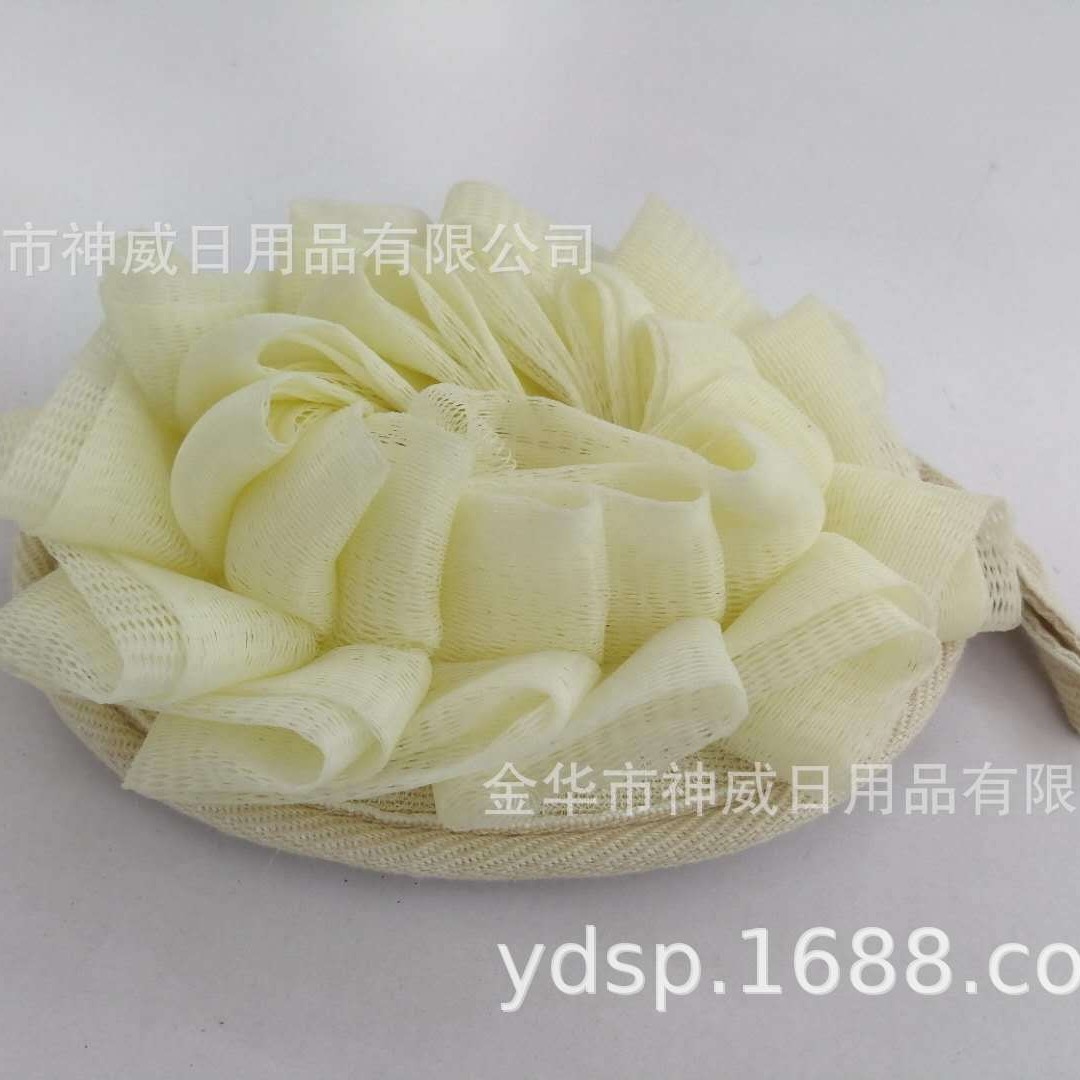 新款沐浴用品椭圆浴花片沐浴用品批发 生产沐浴浴花浴球 厂家供应