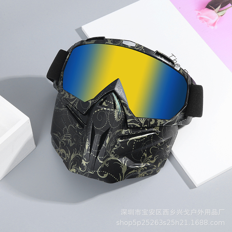 Carbon-fibre-proof-silver-silver-silver-silver-silver-silver-covered mirror card, close-sighted tectonic tectonic mask glasses