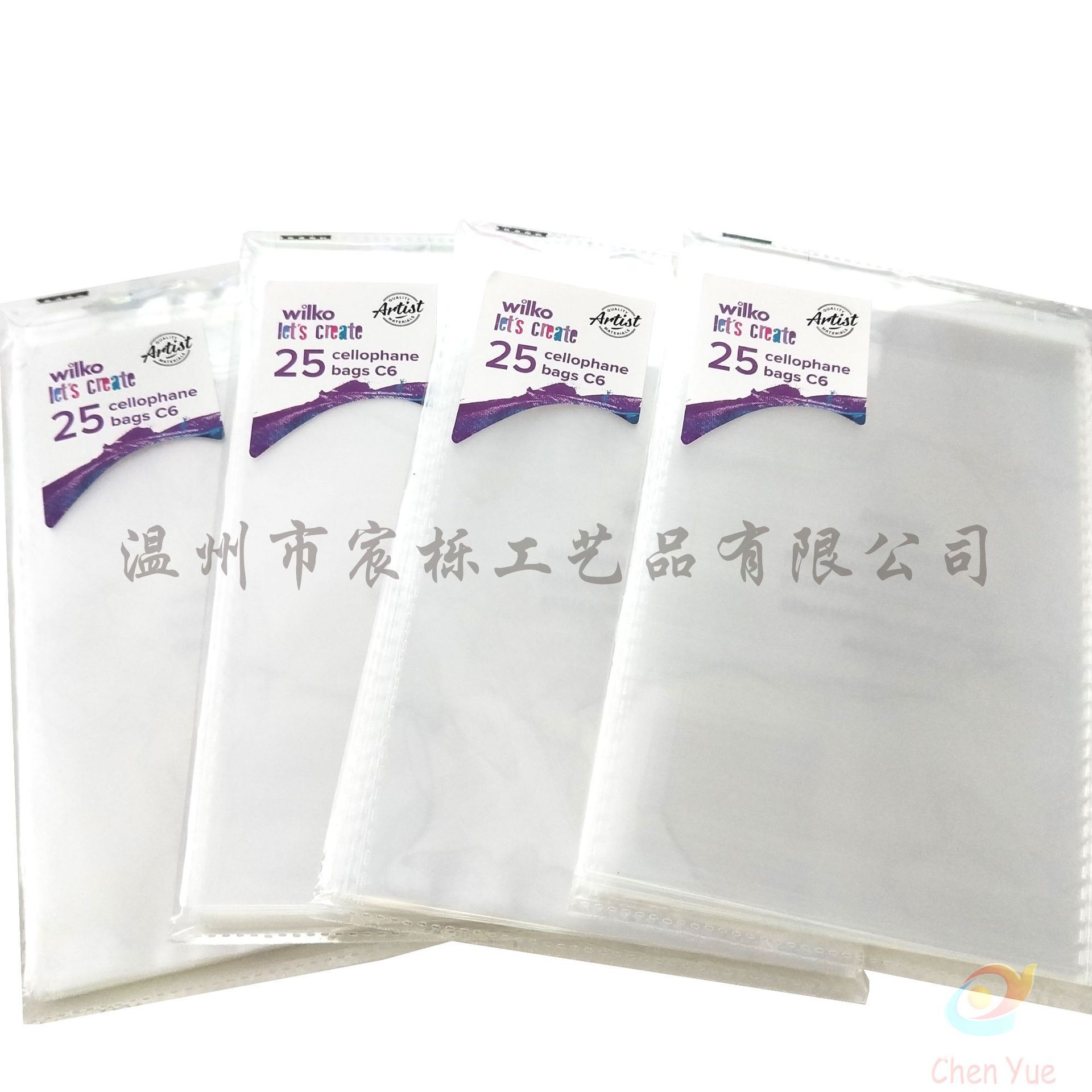 Túi dụng cụ OPP, túi nhựa trong suốt, bông tai trùm đầu và túi đựng đồ.