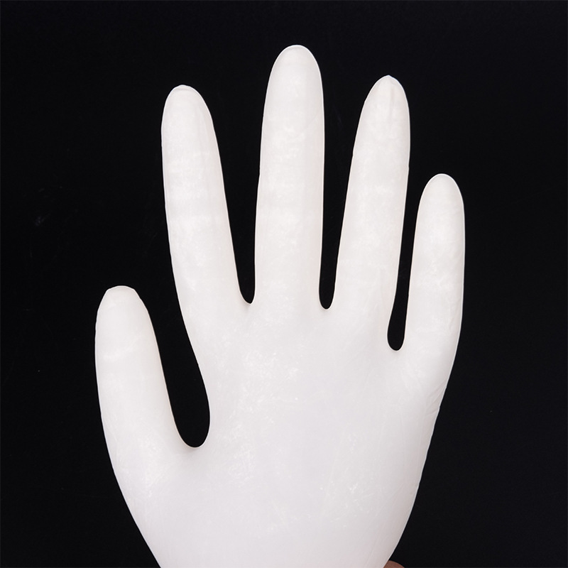 Đôi găng tay tổng hợp PVC, cao su trắng.
