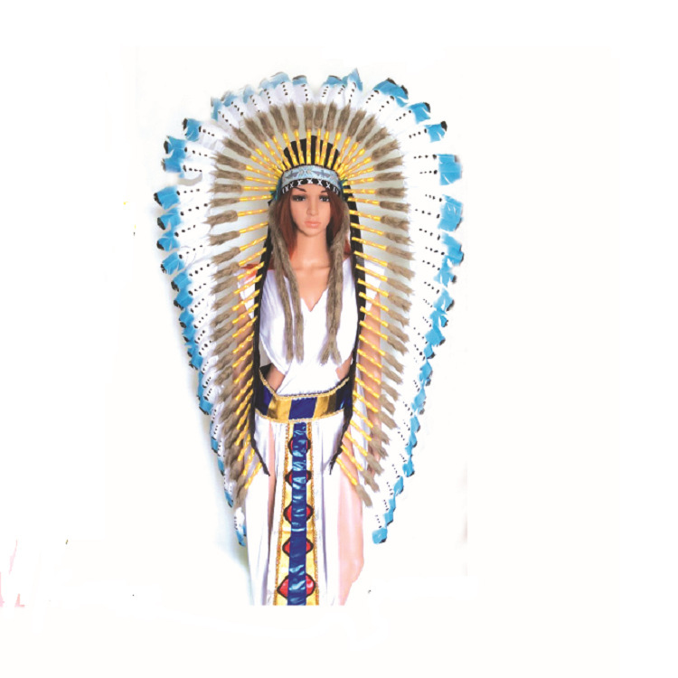 Wholesale of the factory, long-term Indian chief feathers, prom headdress.