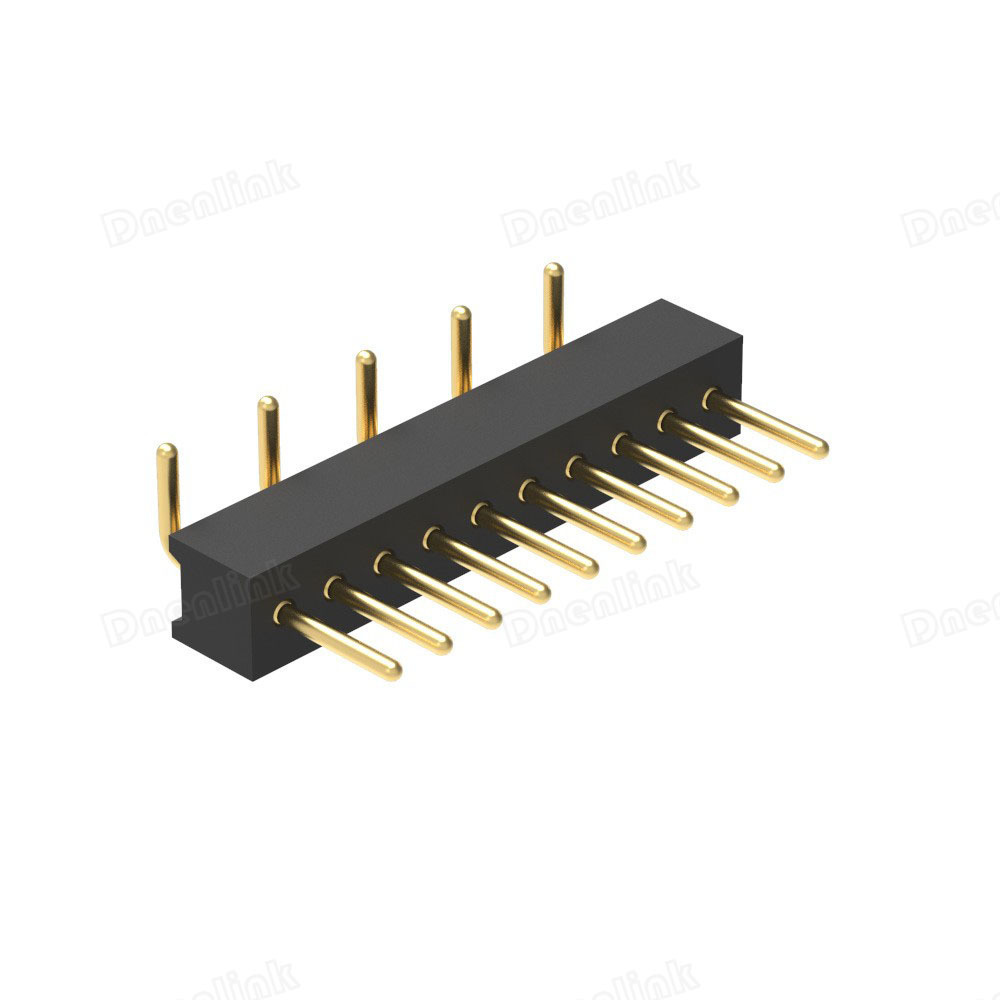 1.27mm circle P pin H2.2 single row 180° SMT connector