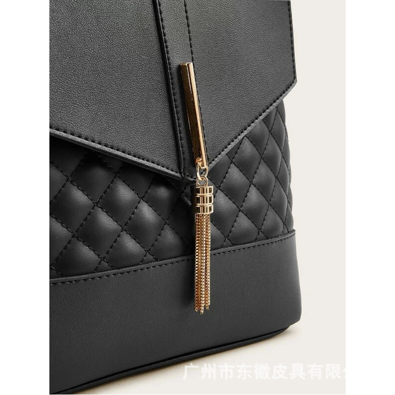 The factory OEM customizes 2023 new Fashion Embroidery Shrink girl double-shouldered backpack outside the housebackpack.