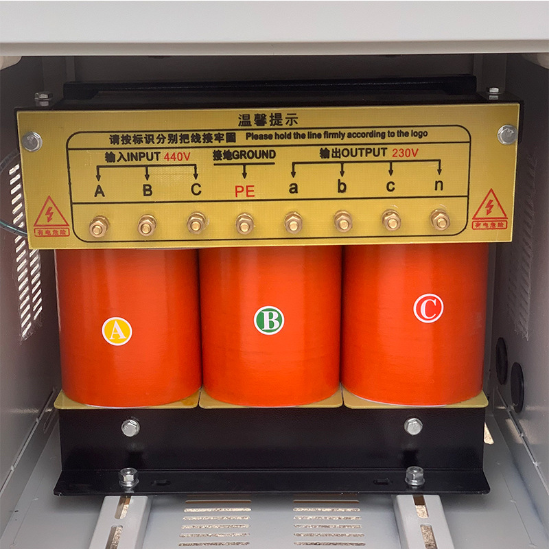 Three-phase isolation transformer plant provides a direct supply of 380 V to 230 V415 V420 V440 pressure transformer 50 KVA