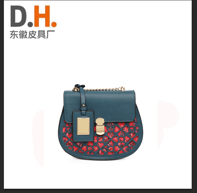 The girl bag customises OEM 2023 new fashion-coloured saddles, one-shoulder-chained buns.