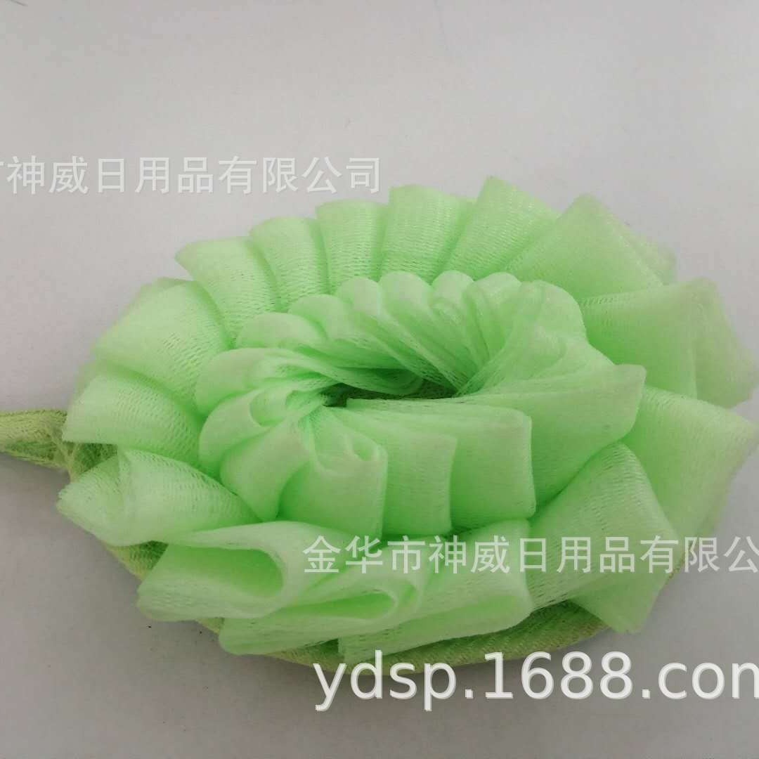 新款沐浴用品椭圆浴花片沐浴用品批发 生产沐浴浴花浴球 厂家供应
