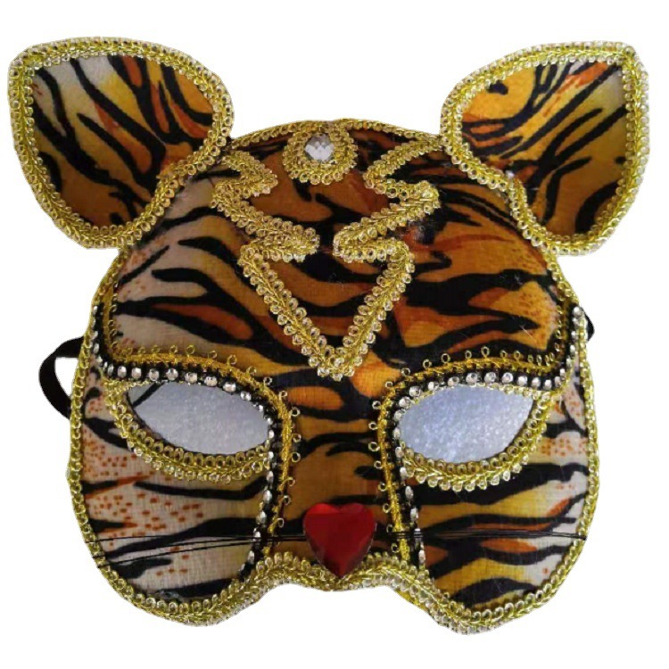 The Halloween party show, the animal cat face mask, the tiger mask, the camera set.