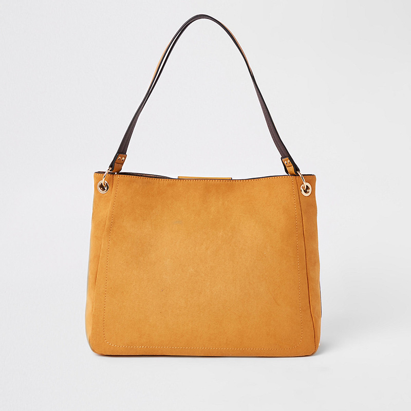 Female bag customised OEM 2023 new large-capacity handbags with a circle of five gold, one-shouldered moon bag bags