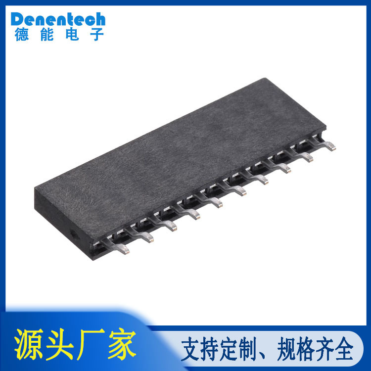 Connector 2.54H8.5Y single row 90 degree SMT