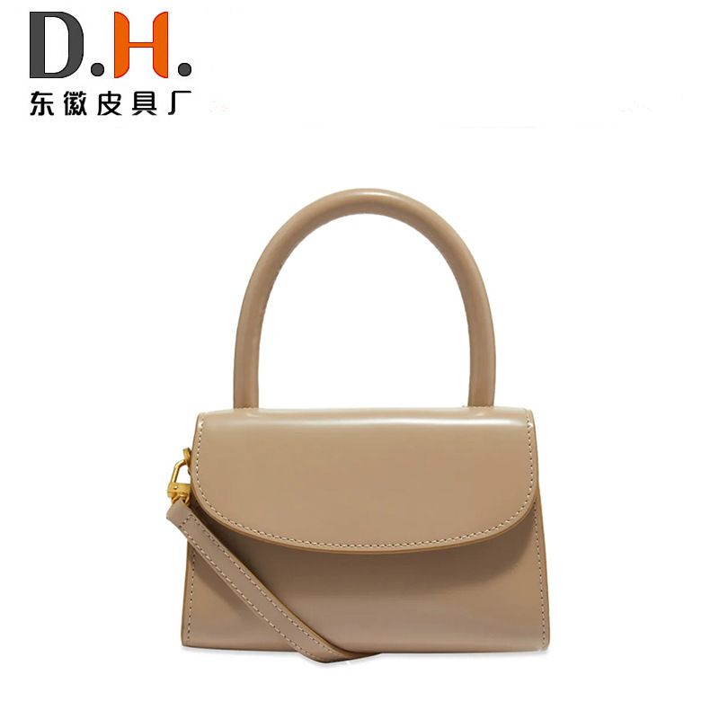 Female Packing Custom OEM 2023 new leather texture flip-cap net red handbag
