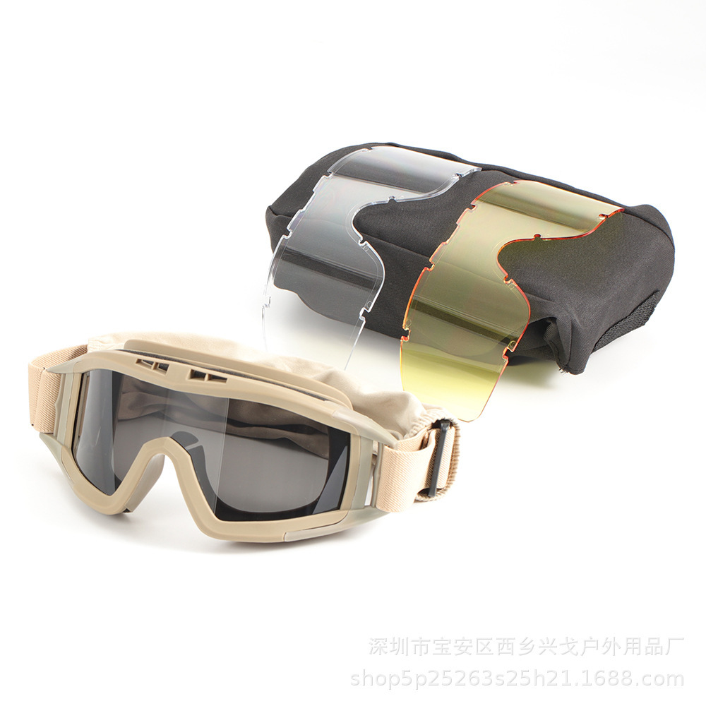 Fire and wind anti-shock eye goggles.