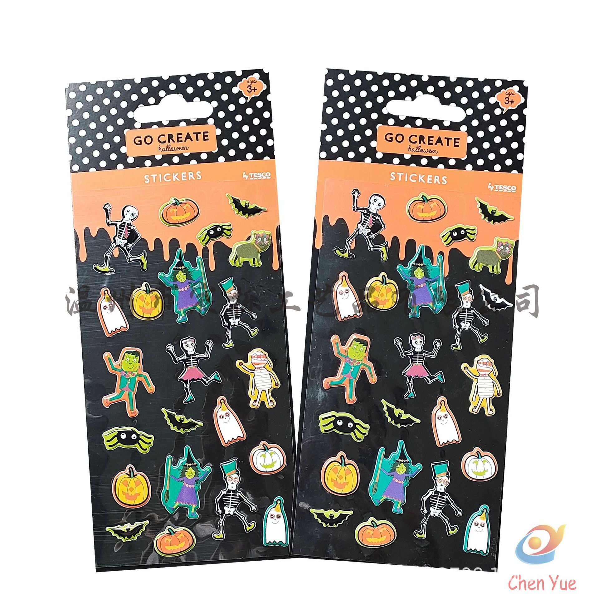 Kích cỡ nhãn hiệu Cartoon, bóng bong bóng, nhãn hiệu Halloween, tiền thưởng trẻ em.
