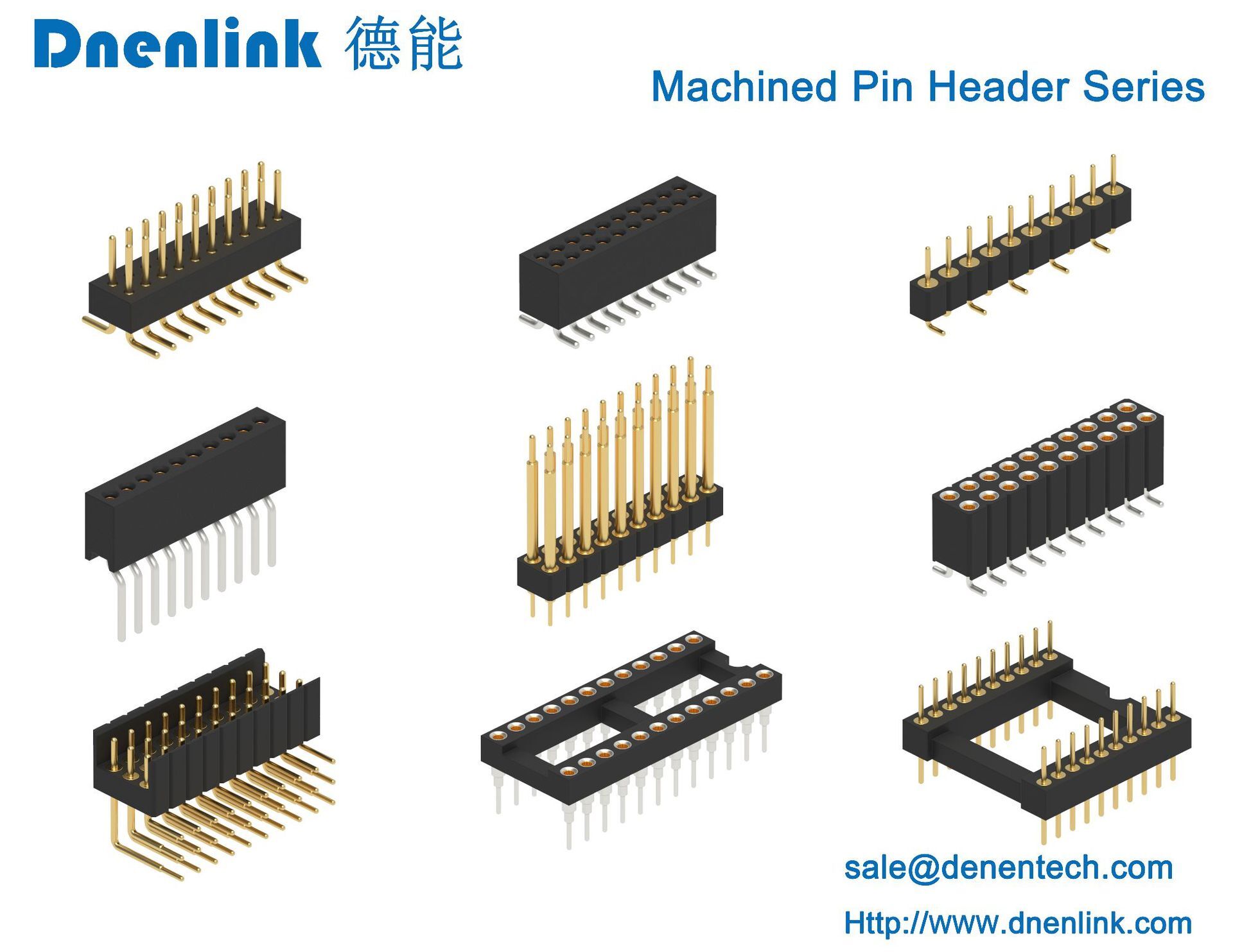 2.54 mm H6.9 Circle PIN liner, 90 degrees single.