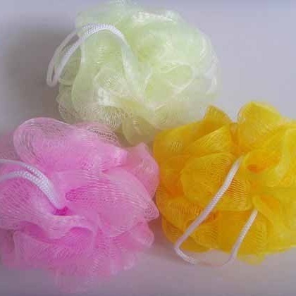 新款pe塑料沐浴球沐浴擦洗澡洗浴用品 浴花
