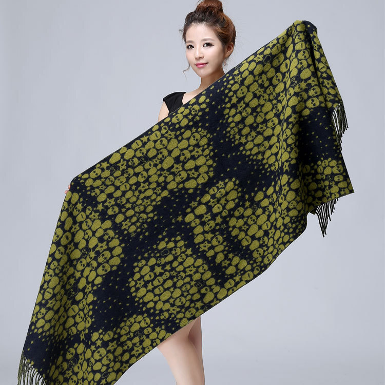 Pure wool is called the thick scarf girl's shawl.