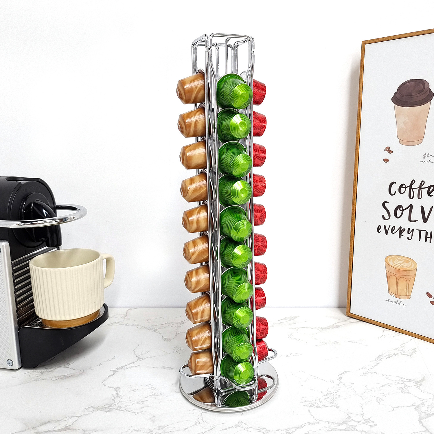 Sherry, đặt hàng chéo hộp cà phê Châu Âu, 40 màn trình diễn sắt Nespresso.