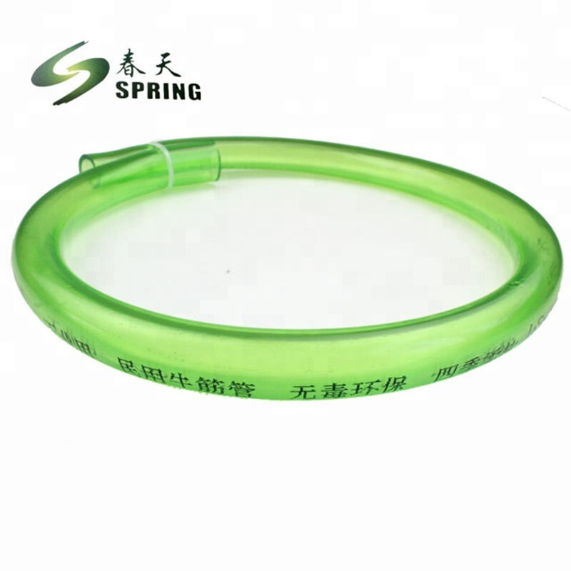 Directly supplied to green cow bands, transparent plastic fluid hose pvc, colour based on customer requirements