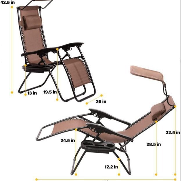 Một cái ghế xếp ở ngoài trời, một cái ghế bờ biển với bóng râm, và một cái ghế nằm nhẹ nhàng với Tesling gấp một ghế ngoài trời.