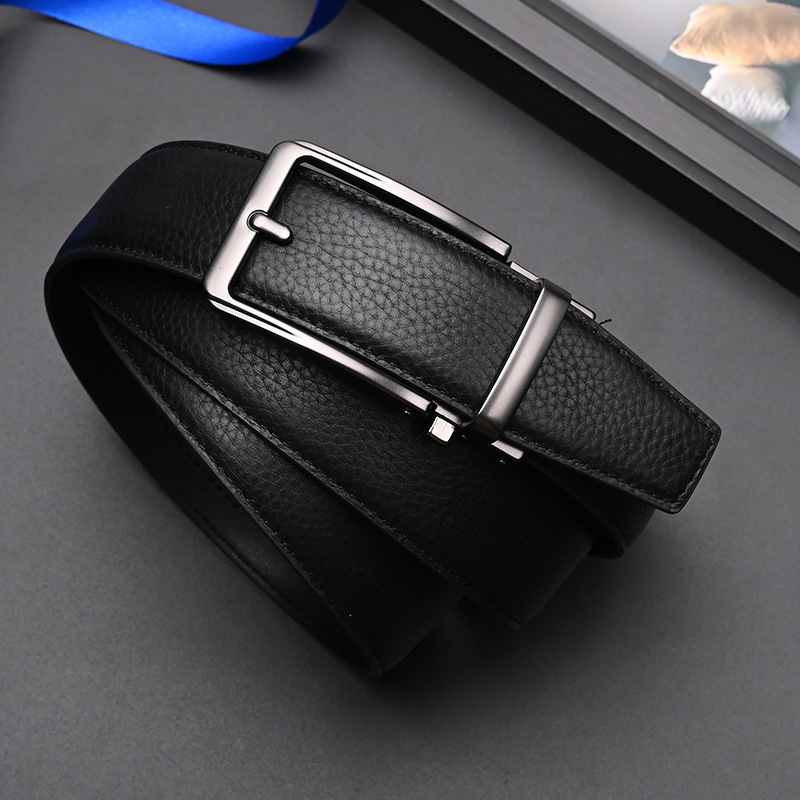 Skycat's hot-seller belt male-hair-skin belt embossing button for commercial high-end 바지.