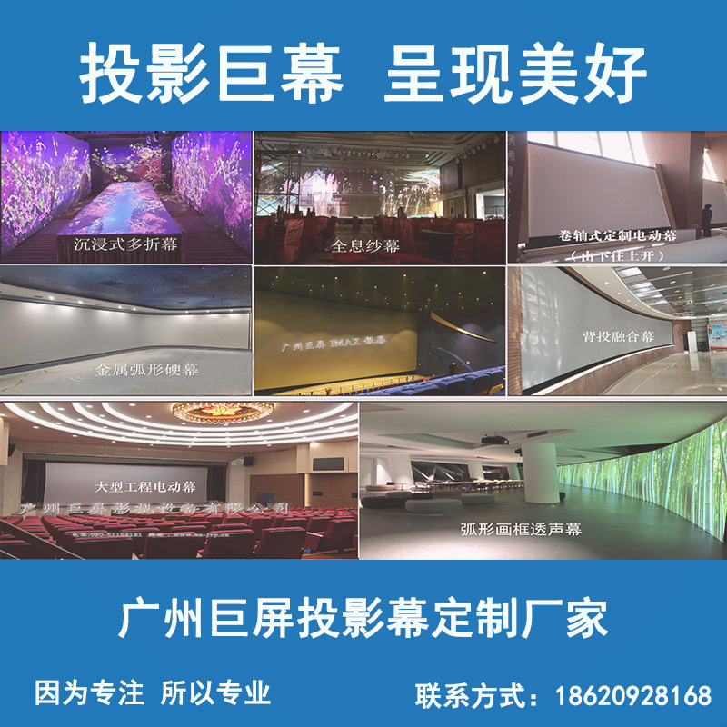 The factory, the hologram screen, the orbit screen, the electric lift, the foreign screen, the cinema screen, the projection of the giant curtain.