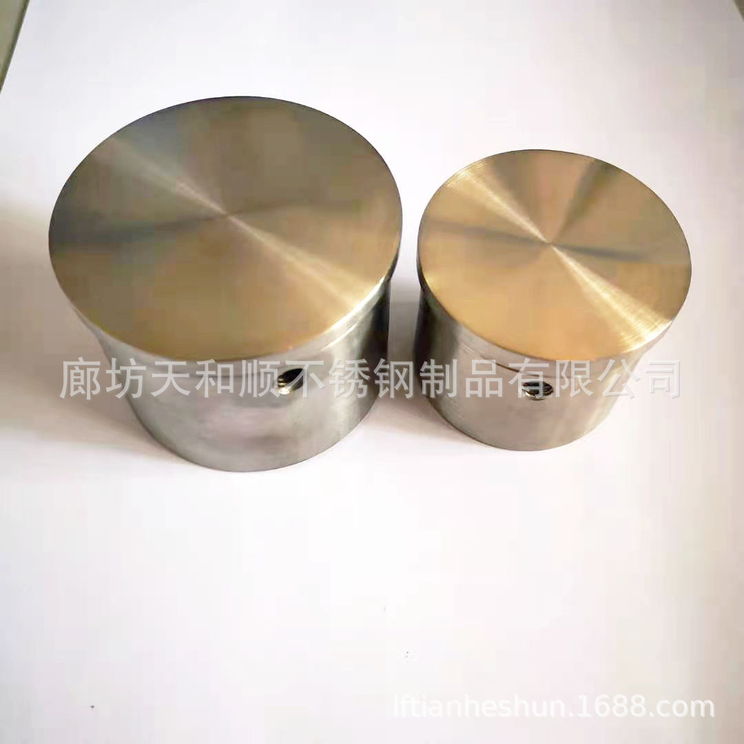 厂家销售批发不锈钢铸造304316开口管帽封头砂光