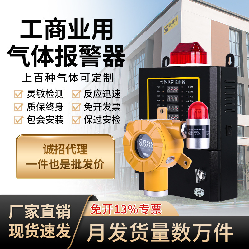 Pyrotechnic flammable gas detector toxic gas concentration leak alarm carbon monoxide gas alarm