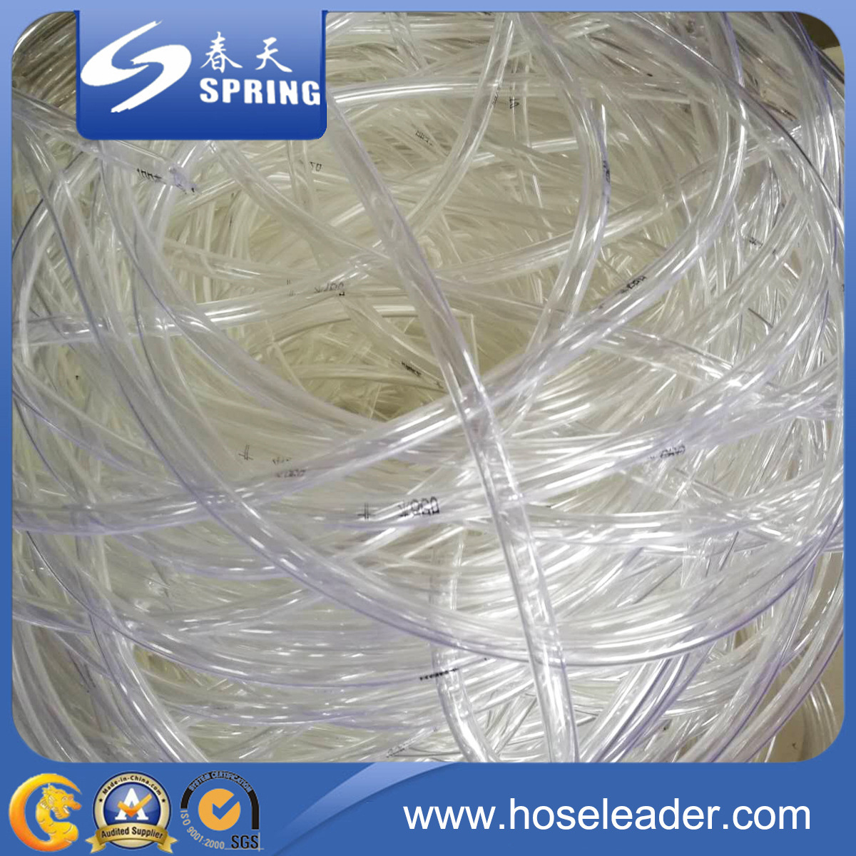 Cash supply for spring plastic transparency PVC hoses, plastic pipe transparency fluids, drainage pipes.