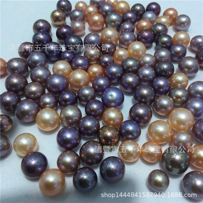 Fresh water pearls 10-14mm strong light 5A. Wholesale of raw raw materials from radiant granules