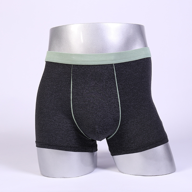 Men's ice-sniffed underwear, summer-size, pure-coloured panty-pants.