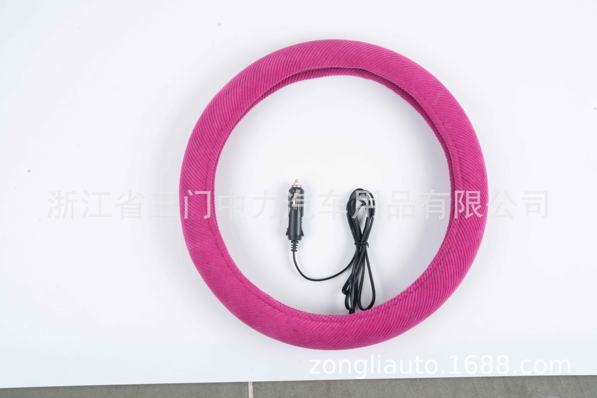 The factory's straight-sale car heating steering wheel set, 12V, velvet.