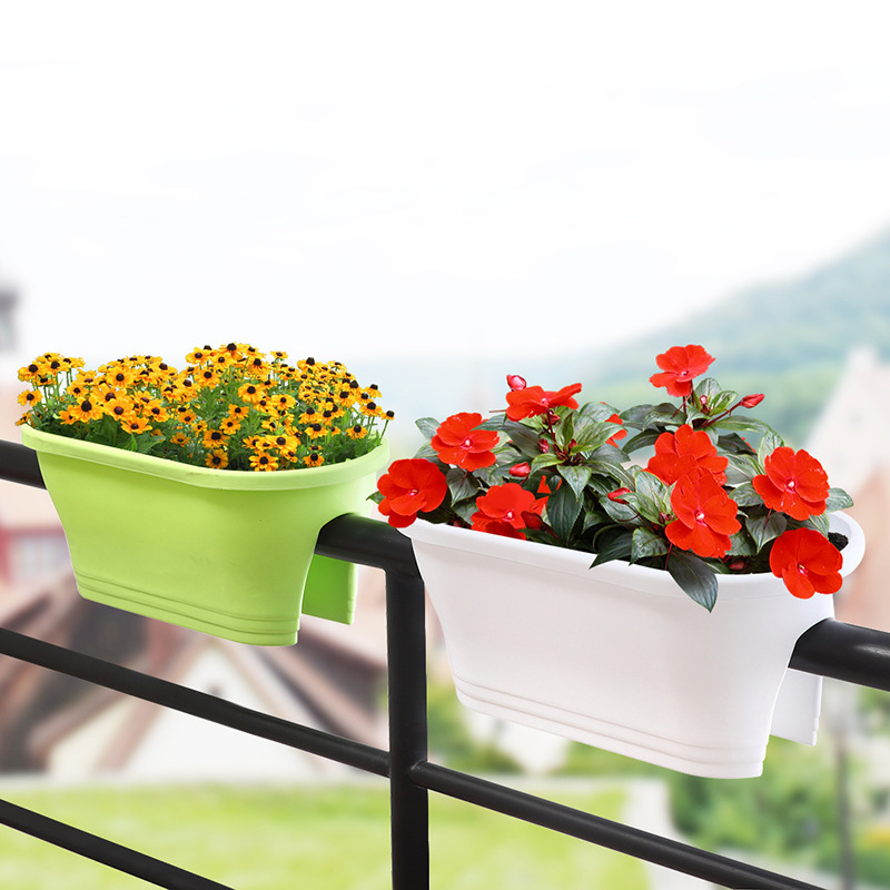Trại trực tiếp của thực vật, chậu hoa bằng nhựa vuông, sáng kiến trồng cây xanh, bồn yên ngựa đa mục đích.
