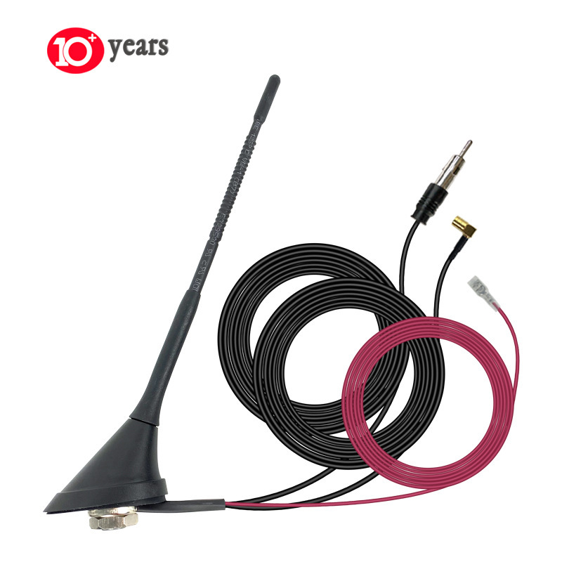 Vehicle-mounted radio FM/AM DAB external 12V powered car-mounted antenna