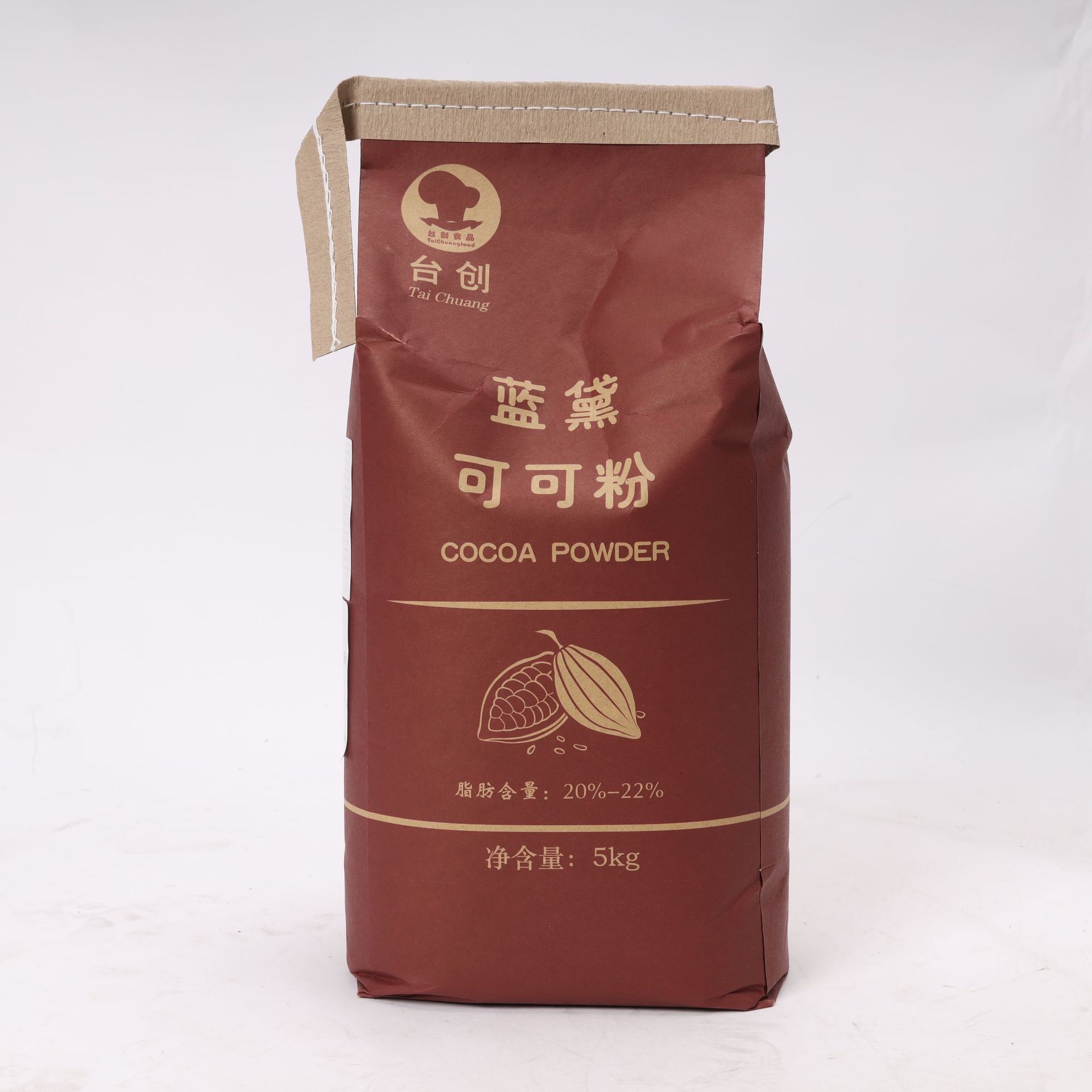 Wholesale of a chocolate cake bakery with 5 kg of high-fat cocoa powder