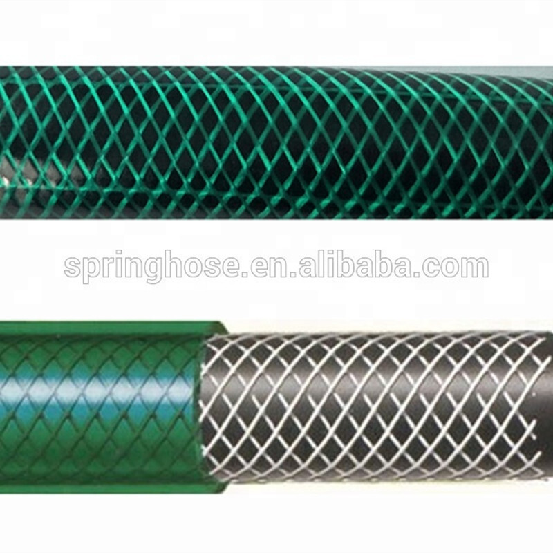 PVC fibre booster garden hoses are produced by the factory.