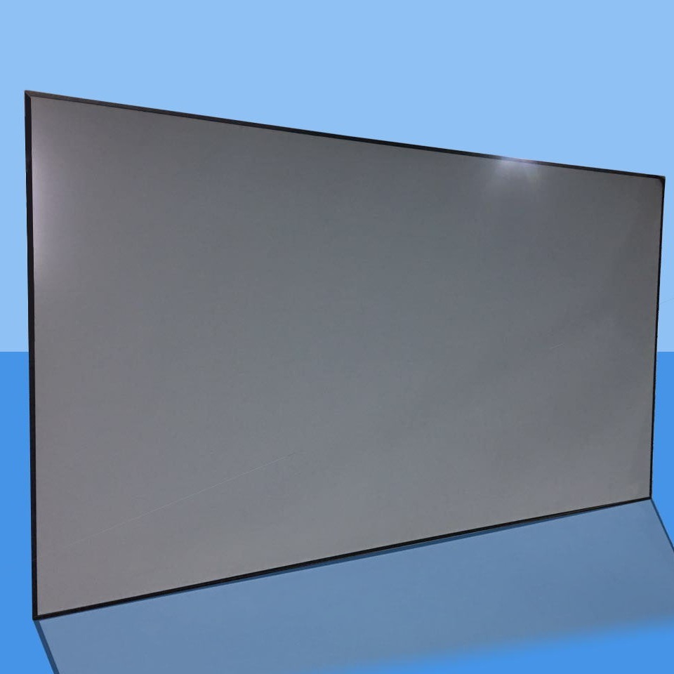 A 100-inch ultra-short-focused black fence anti-light hardscreen, high-screen anti-light hardscreen, home theater laser television projection screen