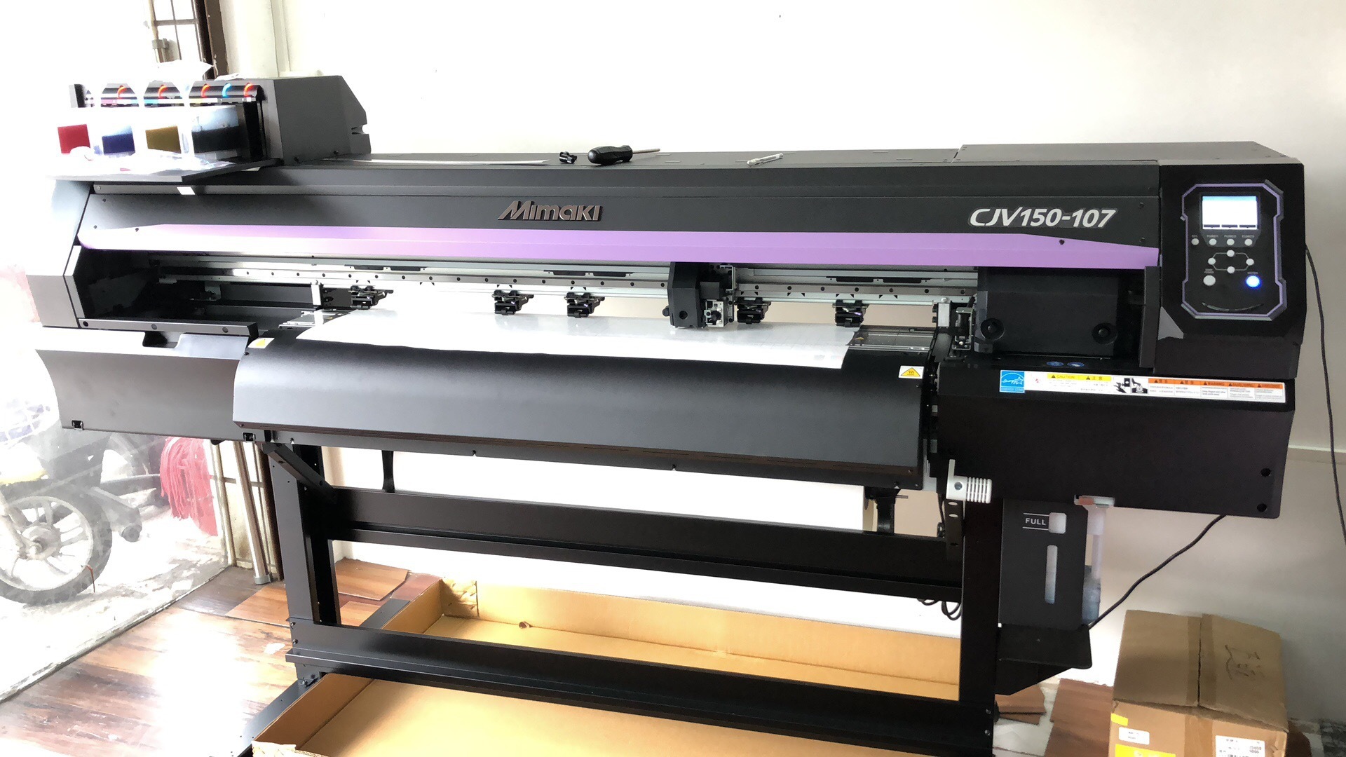 Mimaki CJV-150-107 พ่นหมึกหมึกหมึกหมึกหมึกหมึก