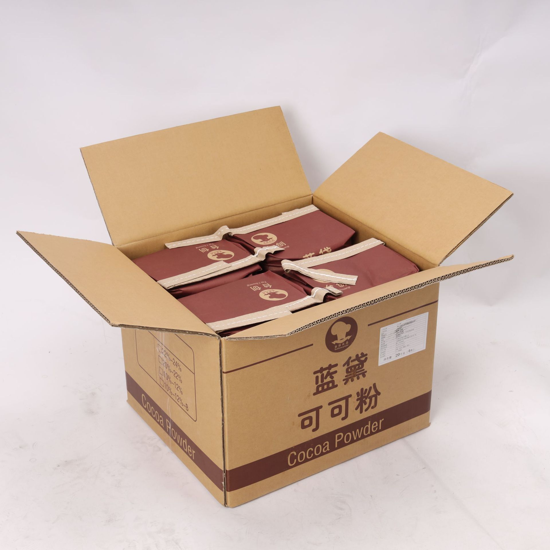 Wholesale of a chocolate cake bakery with 5 kg of high-fat cocoa powder