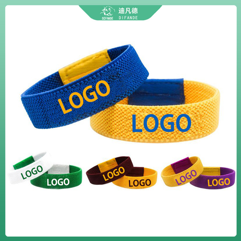 The sports ring producer printed logo, the basketball tennis star elastic wristband, in a variety of ways.