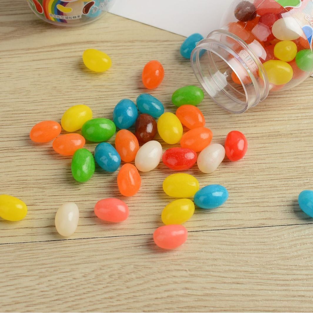 Retail $4.00 Jelly Rainbow Sugar Bean, Children ' s Snacks and Leisure Spraying Candy Glybeans.