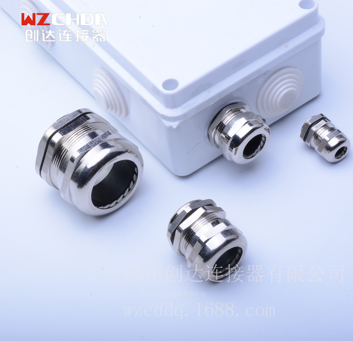 It's a direct supply of M16 metal connection, a fixed waterproof cable seal, a brass-plated nickel-grain.