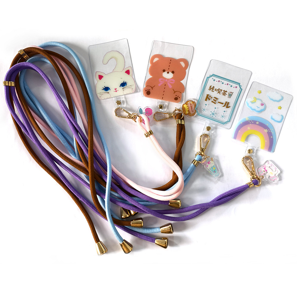 A high-end cell phone hanger adjusts a slashed cell phone shell straps to prevent the fall-on.