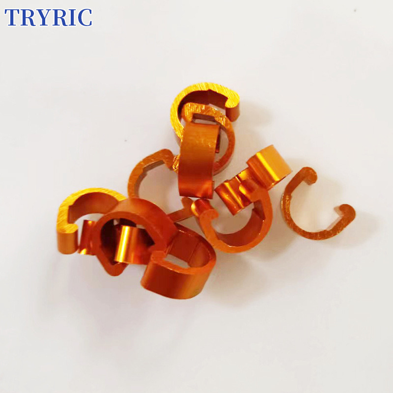 Aluminium alloy pipe buttons, mountain bike line clips, brake line buttons, flat C buttons.