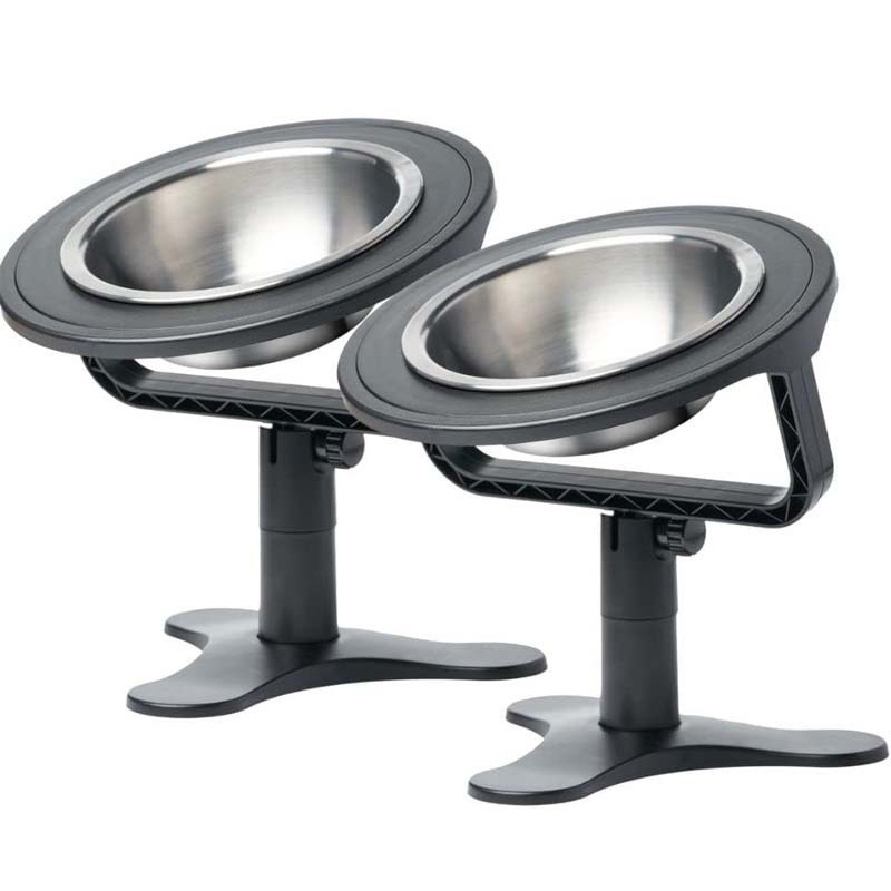 Toàn bộ các nhà máy có thể điều chỉnh bát chó từ 0 đến 20 độ nghiêng cho cái bát đựng thức ăn của mèo cổ, cái bát nhựa ABS.