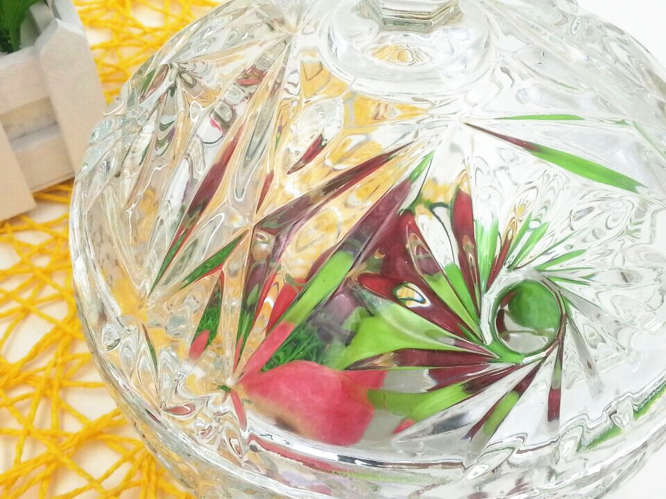 珠城玻璃  透明储物罐 礼品储物罐 欧式糖果盅-109