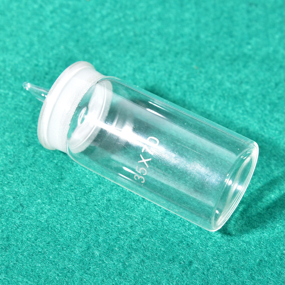 Supply of laboratoryware, high-sized sealed glass bottle, glass vessel instrument.