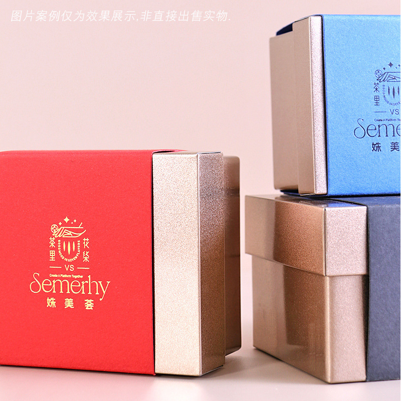 Hộp sắt có vỏ ngựa, bồn đựng đồ bảo hộ, thùng sắt hình vuông, hộp bọc đỏ, nhà máy ly trà