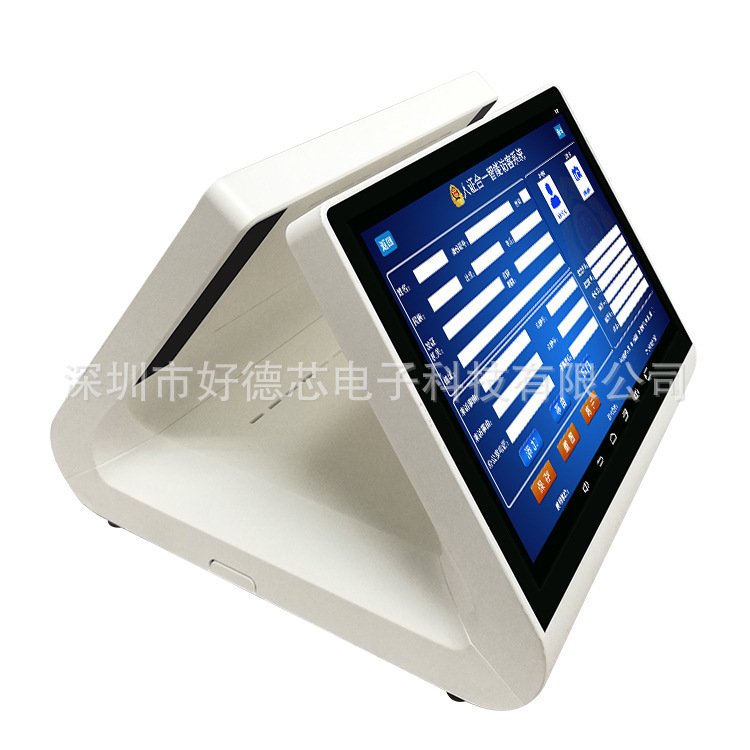 12.1-inch double-screen touch-on-visit-face fingerprint recognition I.D. cash register